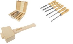 BRÜDER MANNESMANN Schnitz-Werkzeugsatz, 7-teilig