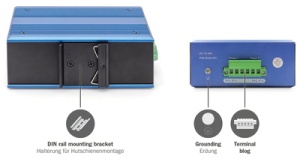 DIGITUS Industrial Gigabit Ethernet Switch, 8+2 Port
