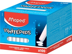 Maped Wandtafelkreide WHITE'PEPS, rund, weiß