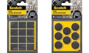 Scotch Extrembeständige Filzgleiter, 25 mm, grau