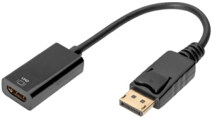 DIGITUS Aktiver DisplayPort Adapter / Konverter, 0,2 m
