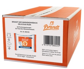 Brandt Zwieback, Portionspackungen im Karton