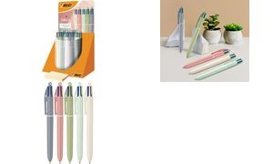 BIC Druckkugelschreiber 4 Colours Mineral Tones, Display