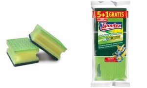 Spontex Reinigungsschwamm Duo Anti-Fett, 5+1 GRATIS