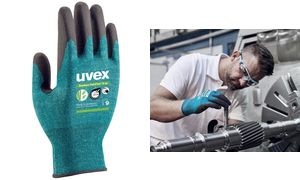 uvex Schnittschutz-Handschuh Bamboo TwinFlex D xg, Größe 9