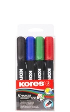 Kores Permanent-Marker "K MARKER", Keilspitze, 10er Etui