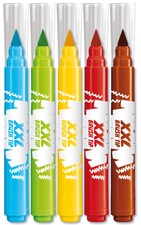 Maped Fasermaler XXL COLOR'PEPS BRUSH TIP, 5er Kartonetui