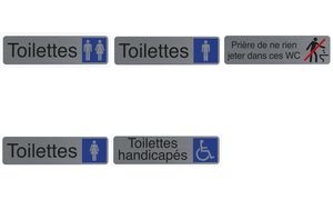 EXACOMPTA Hinweisschild "Toilettes Dame/Homme"