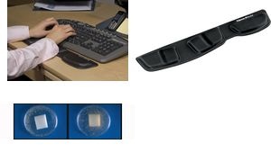 Fellowes Tastatur-Handgelenkauflage Health-V, Lycra-Bezug