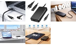 LogiLink Universal-Netzteil mit USB-C Kabel, 100 Watt
