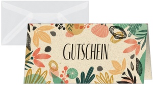 sigel Gutscheinkarte "Colorful plants", 240 g/qm