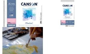 CANSON Aquarellblock "Montval", 135 x 210 mm, 300 g/qm