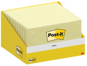 Post-it Haftnotizen, 127 x 76 mm, gelb