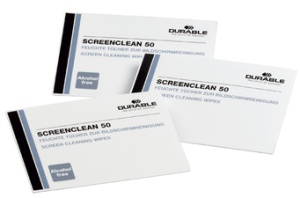 DURABLE Bildschirm-Reinigungstücher SCREENCLEAN 50