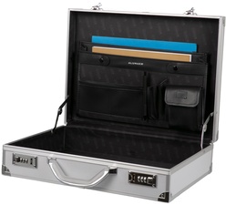 ALUMAXX Attaché-Koffer "OCTAN", Aluminium, silber