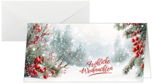 sigel Weihnachtskarte "Scandinavian Snow", DIN lang quer