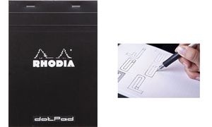 RHODIA Notizblock "dotPad", DIN A5, gepunktet, schwarz