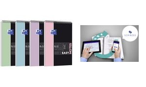Oxford Studium Spiralnotizblock EASYNOTES Pastell, A4+