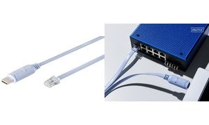 DIGITUS Konsolen-Adapterkabel, USB 2.0 - RJ45, 1,8 m, blau