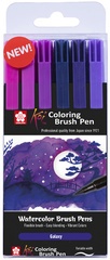 SAKURA Pinselstift Koi Coloring Brush Pen "Galaxy", 6 Farben