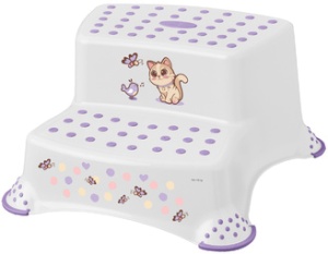 keeeper kids Tritthocker "igor cats", 2-stufig, weiß