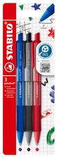 STABILO Druckkugelschreiber pointball colorful, 3er Etui