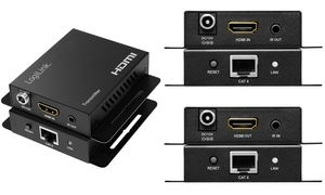 LogiLink 4K HDMI-Extender-Set über LAN, 70 m, schwarz