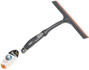 Bradas Duschkabinenabzieher, anthrazit/orange