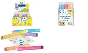 ROTH Textmarker-Stempelstift "ABC-Freunde", 16er Display