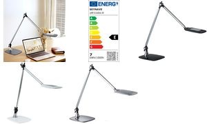 PAPERFLOW LED-Tischleuchte JIM, Standfuß, silber