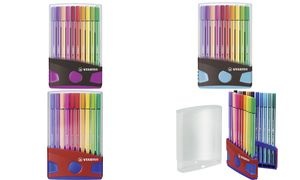STABILO Fasermaler Pen 68, 20er ColorParade, grau/pink
