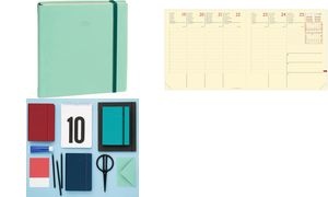 Quo Vadis Agenda Exécutif Prestige ML 2026, Silk vert d'eau