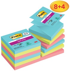 Post-it Haftnotizen Super Sticky Z-Notes, 76 x 76 mm, 4+2