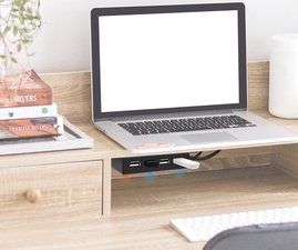 LogiLink USB 2.0 Hub, 4 Port, für Wandmontage