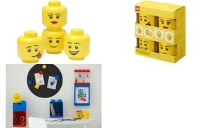 LEGO Mini-Aufbewahrungskopf-Set STORAGE HEAD, 4-teilig