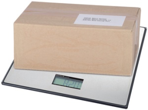 MAULglobal Paketwaage, Tragkraft: 50 kg, Farbe: schwarz