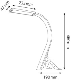 Hansa LED-Tischleuchte Swing, schwarz
