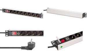 DIGITUS 19" Steckdosenleiste, Aluminiumprofil, 8-fach