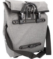 FISCHER Fahrrad-Gepäckträgertasche City, grau