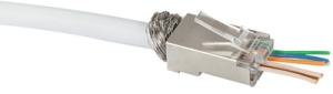 LogiLink RJ45-Steckverbinder-Set, Kat.6, geschirmt