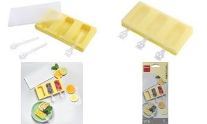 metaltex Fun Kitchen Eislollyformer für 3 Stück, Silikon