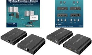 DIGITUS 4K HDMI IP Extender Set, 120 / 200 m