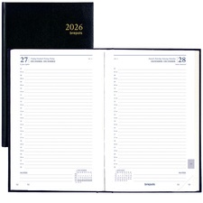 brepols Tageskalender "Saturnus Basic" 2026, schwarz