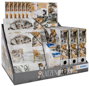 HERMA Motivserie "Katzen", Thekendisplay