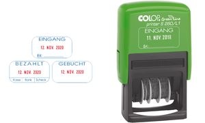 COLOP Datumstempel "Green Line" Printer S260/L2 "BEZAHLT"