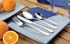 Esmeyer 24-teiliges Besteck SYLVIA, aus Chrom-Edelstahl