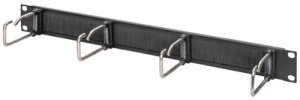 DIGITUS 19" Rangierpanel, 1 HE, 5 Kabelführungsbügel, grau