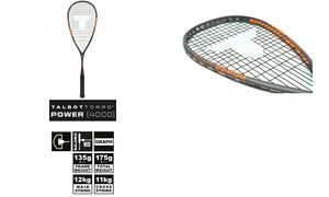 TALBOT torro Squashschläger Power 4000, schwarz / orange