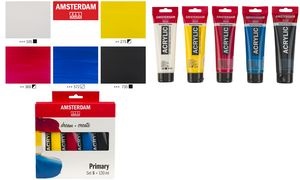 ROYAL TALENS AMSTERDAM Acrylfarben-Mischset, 5 x 120 ml