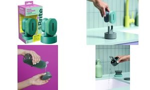 Brite by Scotch-Brite Spülschwamm mit Dosiergriff, grün